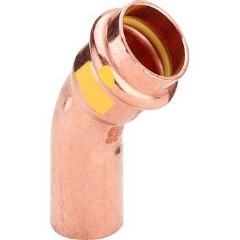 Viega Bogen Profipress G 2626.1 22mm, 45Gr, Cu, SC-Contur, Einsteckende