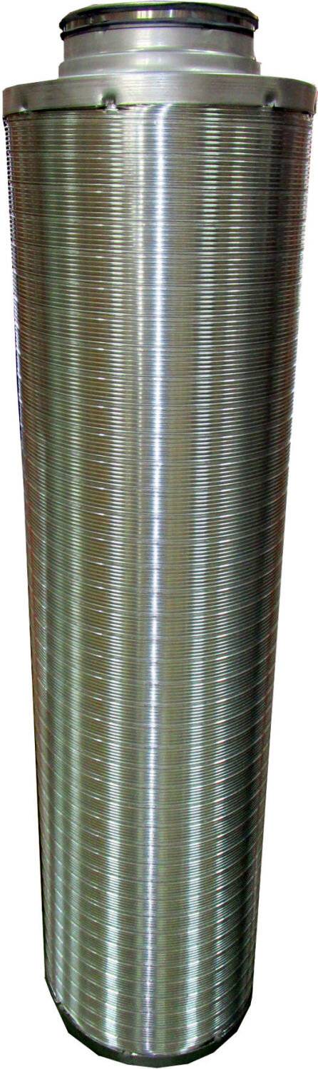 Wolf Schalldämpfer DN 160, Länge 1000mm mit 50mm Dämmung für Comfort-Wohnungs-Lüftung CWL