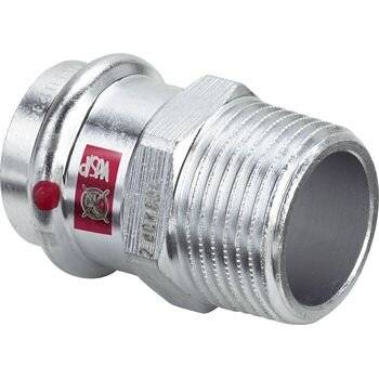 VIEGA Uebergangsstueck PRESTABO 1111, 559038 22x3/4, aus unlegiert.Stahl m.Mehrk.+AG