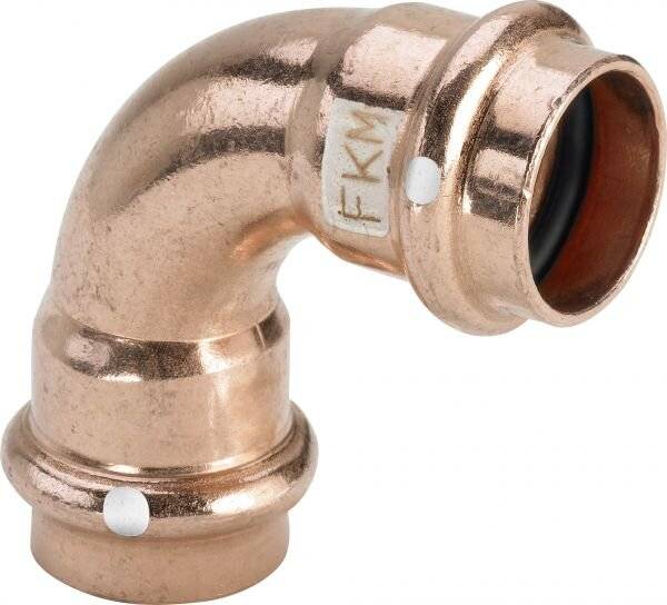 Viega Bogen Profipress S 4516 18mm, 90Grad, Kupfer, SC-Contur