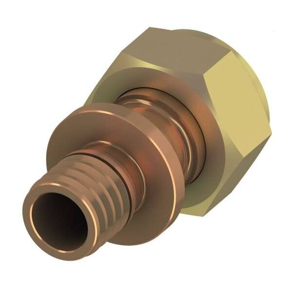 TECEflex Verschraubung, flachdichtend Dim. 20 x 3/4", Siliziumbronze