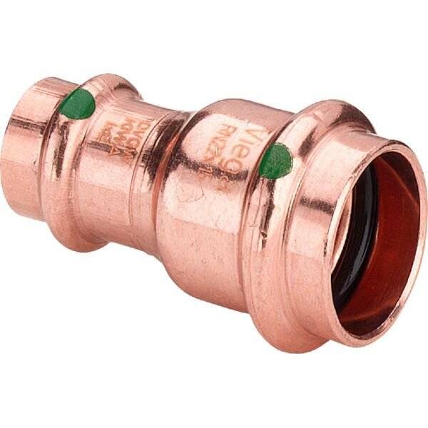 VIEGA Muffe PROFIPRESS 2415.2, 22x15mm 325794, aus Kupfer, reduziert, f.Wasser
