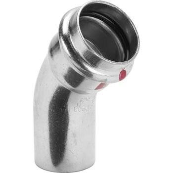 Viega Bogen Prestabo 1126.1 15mm, 45G, St unl., SC-Con., Einstecke.