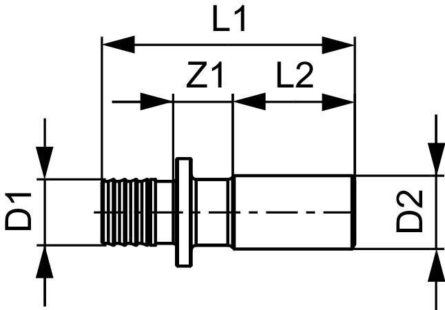 TECEflex Presslötanschluss Dim. 25 auf 22 mm CU, Siliziumbronze