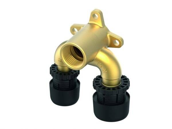 Tece logo-Ax U-Doppelwandscheibe reduziert Dimension 20mm x Rp 1/2" 16mm Siliziumbronze
