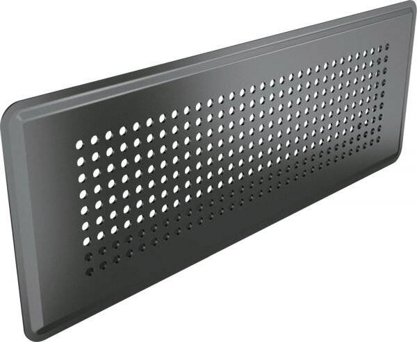Wolf Bodengitter 350x130mm für flexibel Kanalsystem 50x100mm CWL, Edelstahl