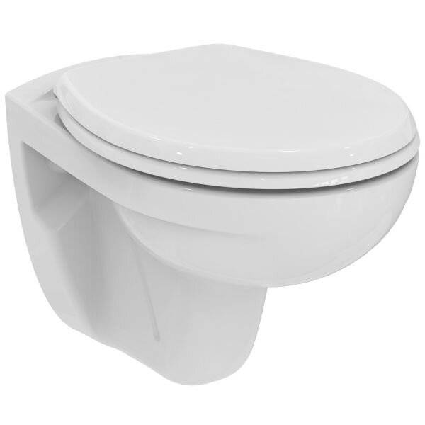 IDS Wand-WC-Kombipaket EUROVIT 370x525x350mm, mit WC-Sitz weiß