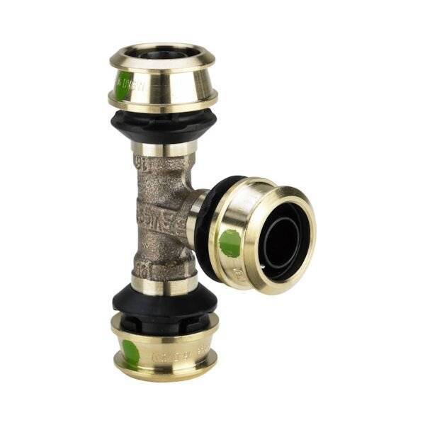Viega T-Stück Raxofix 5318 25x20x20mm, m SC-Contur, Siliziumbronze