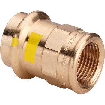 Viega Übergangsstück Profipress G 2612 28mmxRp 1, Rotguss, SC-Contur, Mehrkant