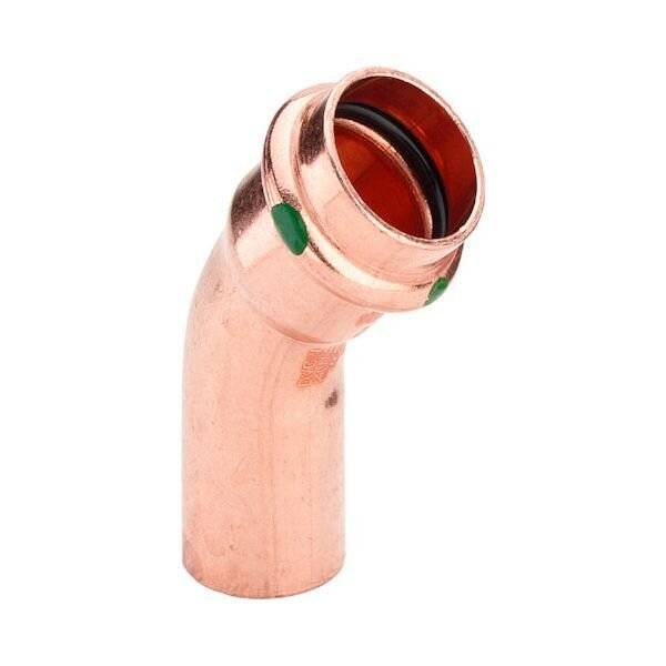 Viega Bogen Profipress 2426.1 18mm, 45Gr, Cu, SC-Contur, Einsteckende