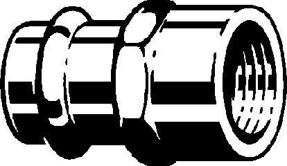 Viega Übergangsstück Profipress G 2612 18mmxRp 3/4, RG, SC-Contur, Mehrkant