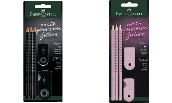 FABER-CASTELL 217084, B, Rose, Dreieckig, Deutschland, Sichtverpackung, 3 Stück(e)