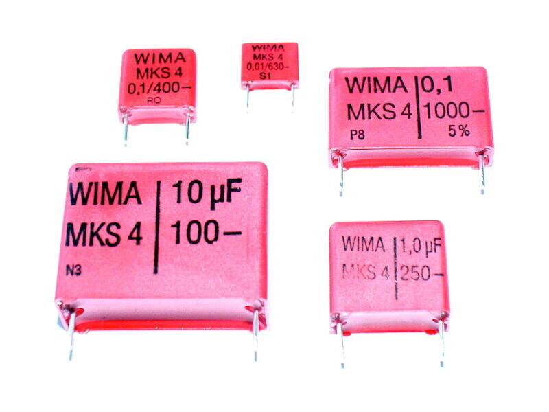 WIMA Polyester-Kondensator MKS 4 470 nF ± 10% 400 V Rastermaß 22,5 mm