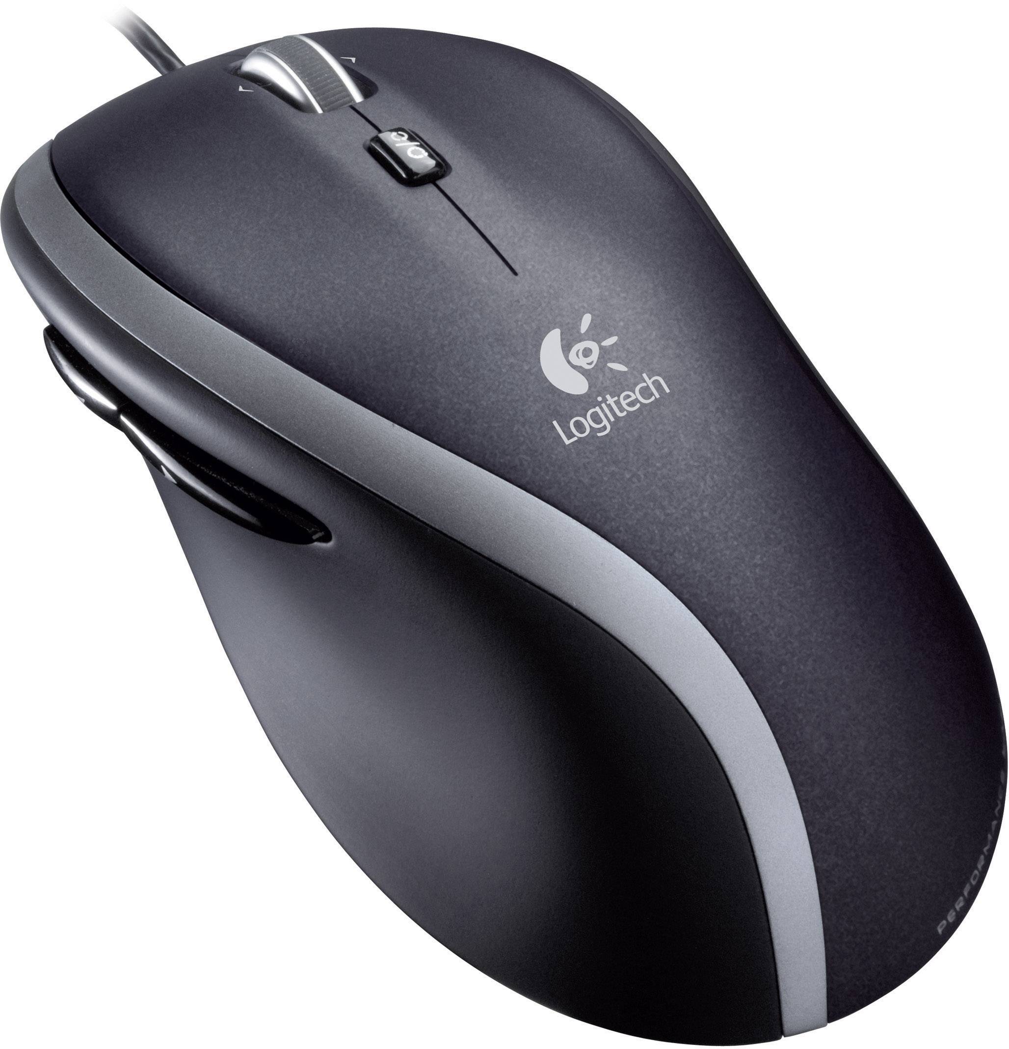 Logitech M500 Maus USB Laser Schwarz 6 Tasten Ergonomisch