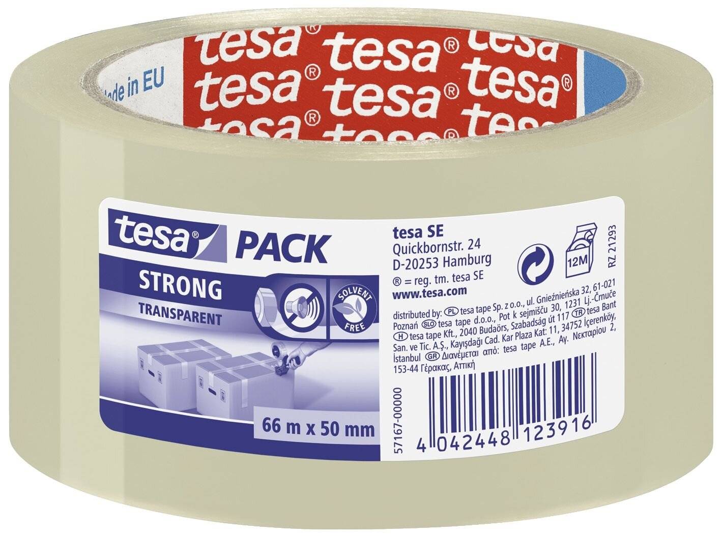 tesapack 66m x 50mm transparent 57167 - Artikel: 7830414863