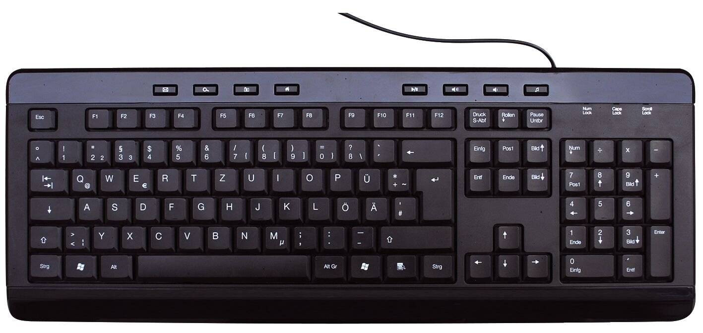 MediaRange MROS102 - Tastatur - USB - Schwarz