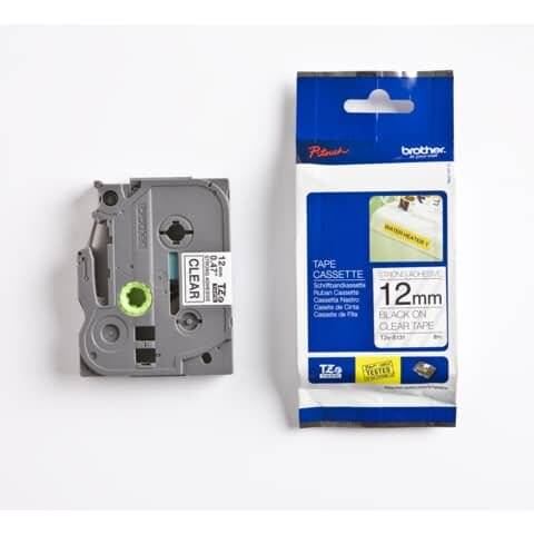 Original Brother DirectLabel schwarz auf Transparent extra stark