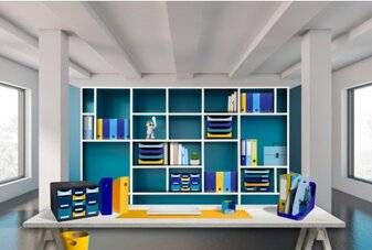 Exacompta Stehsammler BeeBlue 18208D A4+ safran