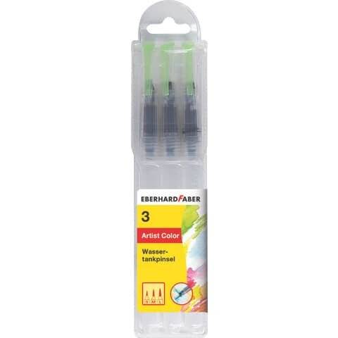 EBERHRAD FABER Wassertankpinsel Artist Color, 3er Set