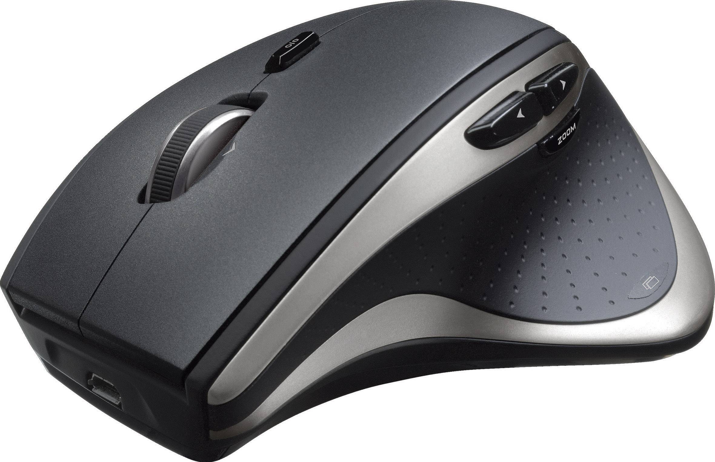 Logitech MX800 Funk-Tastatur,- Maus-Set Beleuchtet Deutsch, QWERTZ, Windows® Schwarz