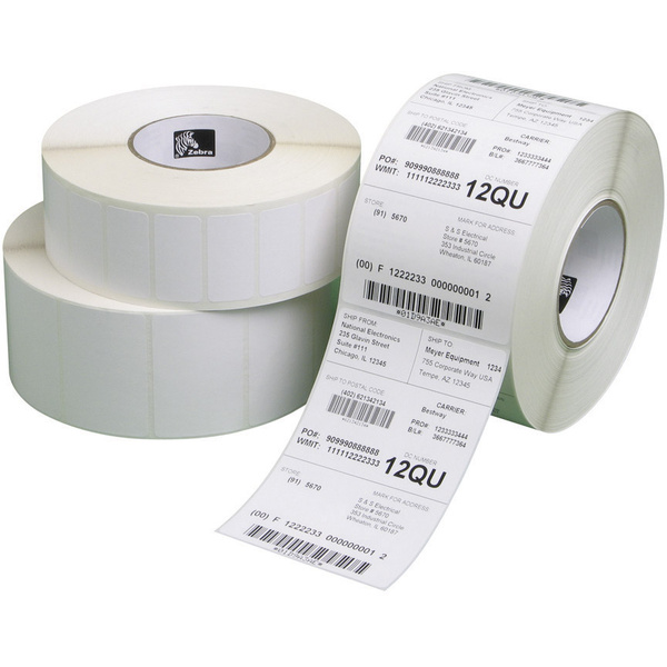 Zebra Etiketten Rolle 57 x 51mm Thermodirekt Papier Weiß 16440 St. Permanent 800262-205 Universal-Etiketten