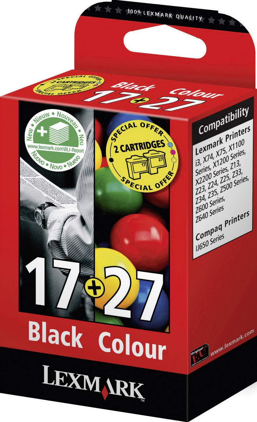Lexmark Tinte Kombi-Pack 17, 27 Original Schwarz, Cyan, Magenta, Gelb 80D2952