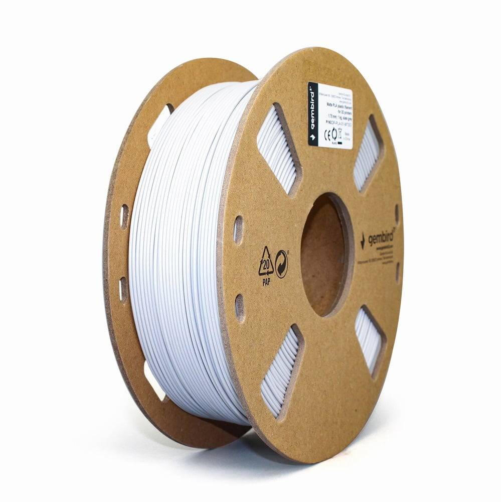 Gembird Schiefergrau matt - 1 kg - 340 m - Farbbox - PLA-Filament (3D)
