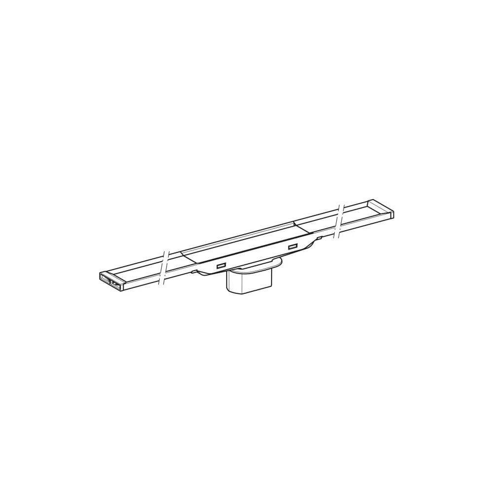 Geberit CleanLine20 Duschrinne, Länge 30-130cm, Edelstahl elektropoliert/gebürstet