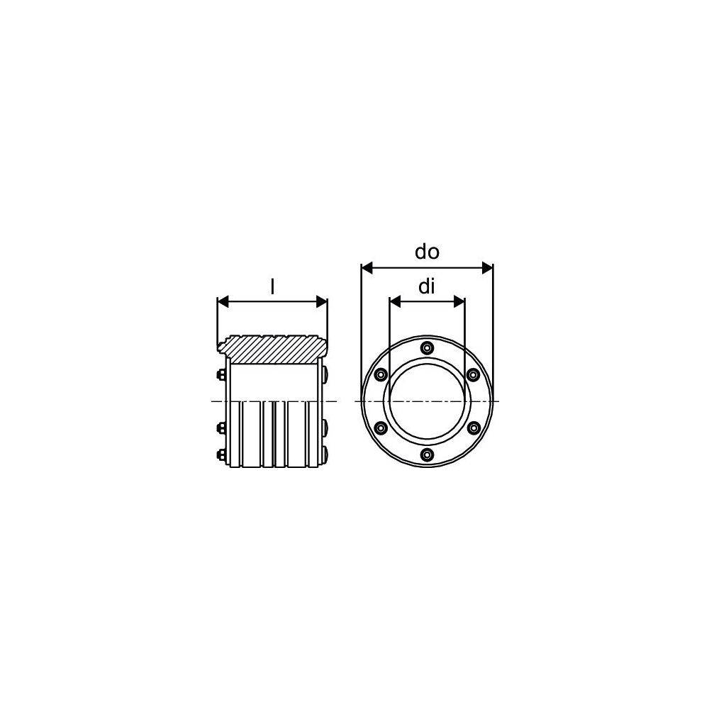 Uponor Ecoflex Mauerdurchführung DWD 90mm, 1007359