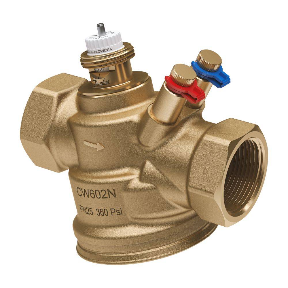 Danfoss druckunabhängiges Regelventil ABQM 4,0 DN 32, 360-3600 l/h, mit Messnippeln, 1 1/4" IG