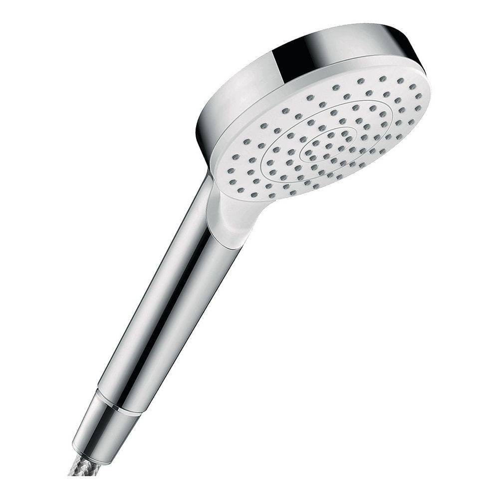 hansgrohe Crometta Handbrause 100mm 1jet 6,7l/min EcoSmart, Weiß/Chrom