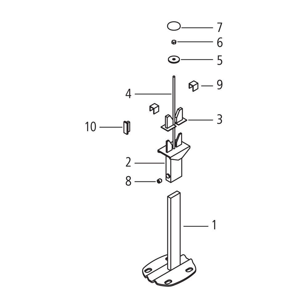 Kermi Universalkonsole Konvektor Länge 350mm, Weiß, ZB00180001