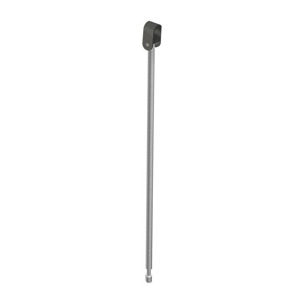 HEWI Bodenstütze für Stützklappgriffe 950.50., L:643mm, Edst., Anb. farbig tiefschwarz