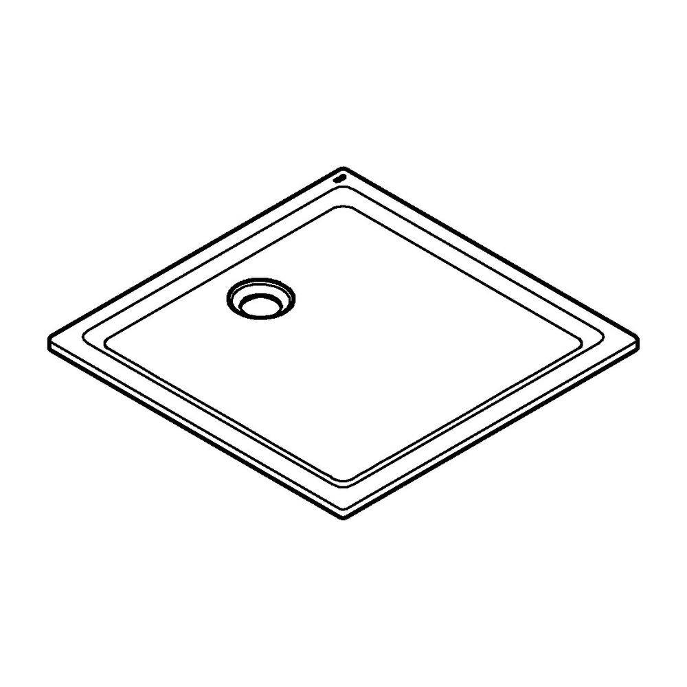 Grohe Universal Duschwanne aus Acryl, 900x900mm, Alpinweiß, 39301000