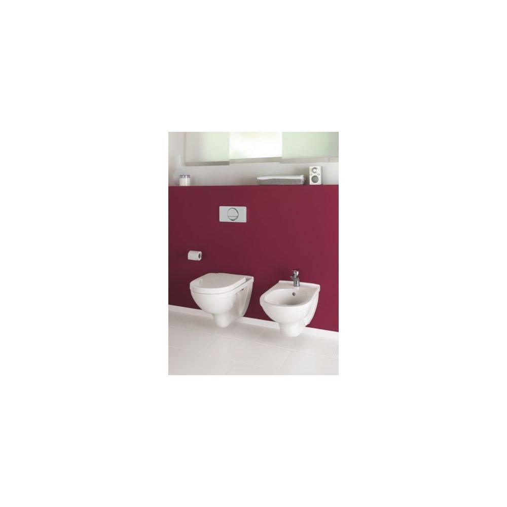 Villeroy & Boch Tiefspül-WC O.novo 360x560x350mm Oval wandhängend Abgang waagerecht Weiß Alpin