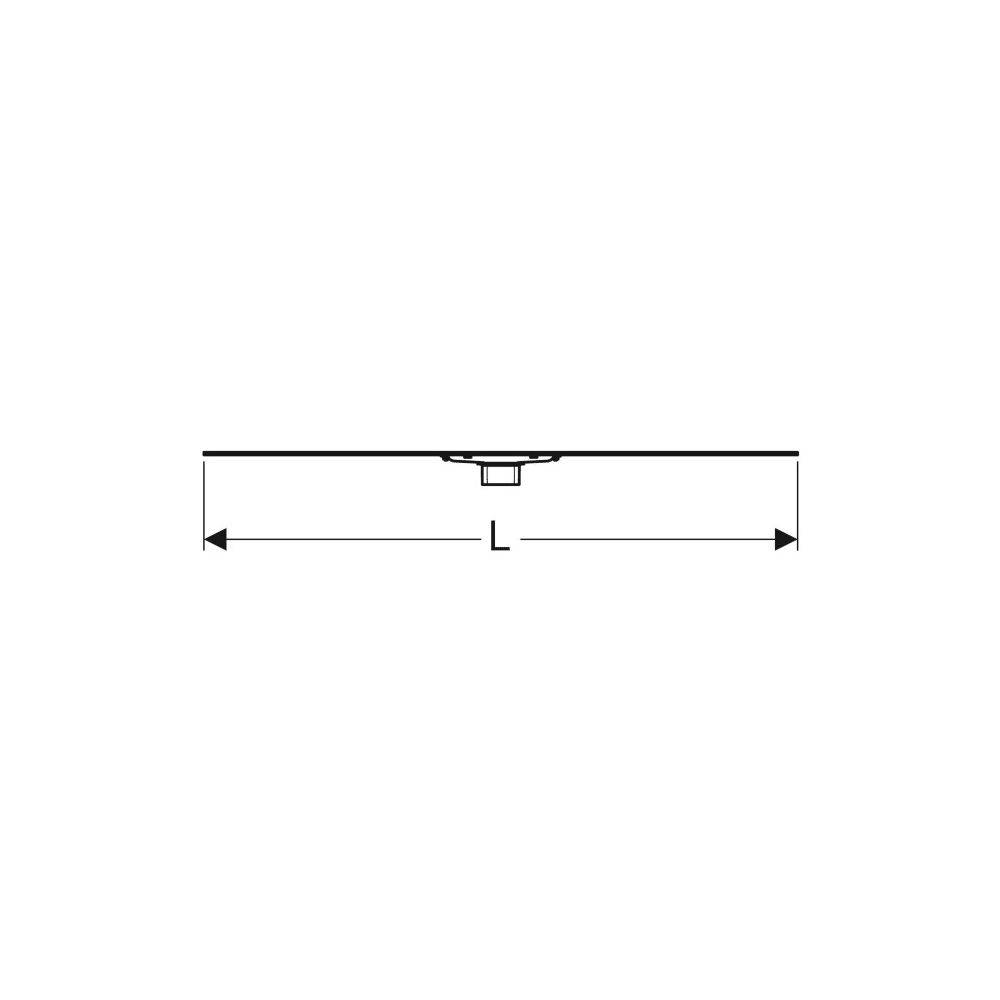 Geberit CleanLine60 Duschrinne, für dünne Bodenbeläge Länge 30-90cm