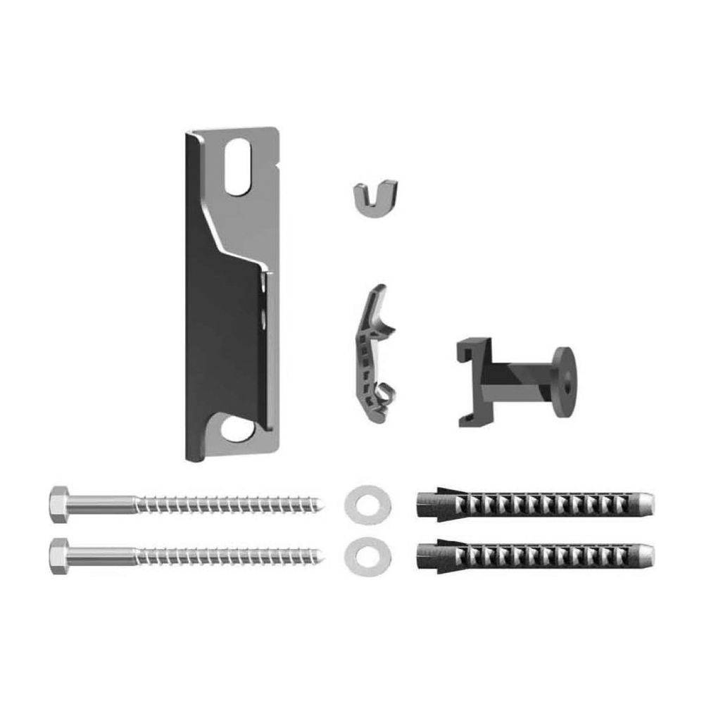 Kermi Wandkonsolen-Set kurz Verzinkt, Wandabstand 40mm, Einhängung 33mm, als 3. Konsole ab BL 1800mm, für