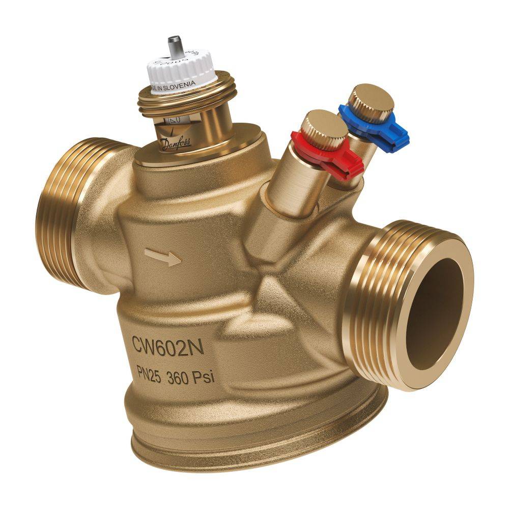 Danfoss druckunabhängiges Regelventil AB-QM 4.0, DN 32, Durchfluss 360-3600 l/h, mit Messnippel, 1 1/2" AG