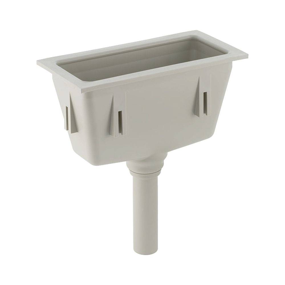 Geberit Trichter rechteckig, DN 40, 50mm, Kunststoff, Kieselgrau, 352389081
