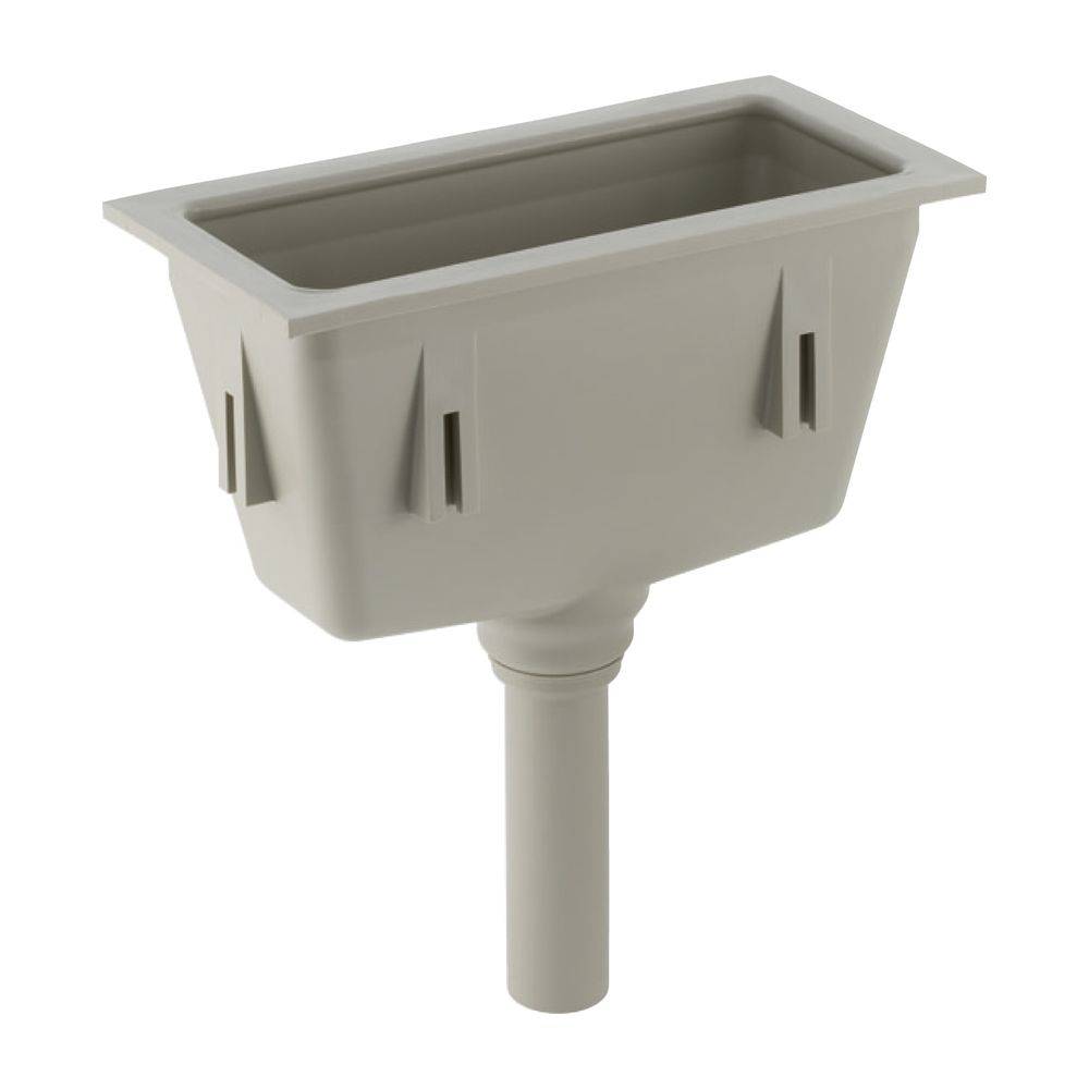 Geberit Trichter rechteckig, DN 40, 50mm, Kunststoff, Kieselgrau, 352389081
