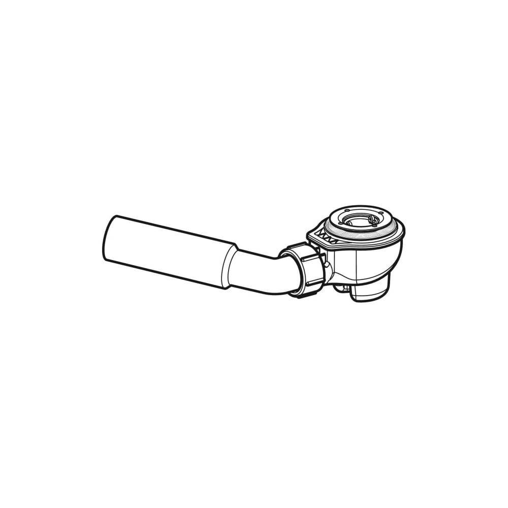 Geberit Duschwannenablauf, Ventilloch 52mm, Ablaufleistung 0,65l/s, Sperrwasserhöhe 50mm, 150698001