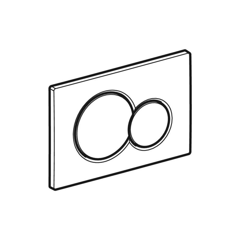 Geberit Sigma 01 Drückerplatte, 2-Mengen-Spülung, Hochglanz verchromt
