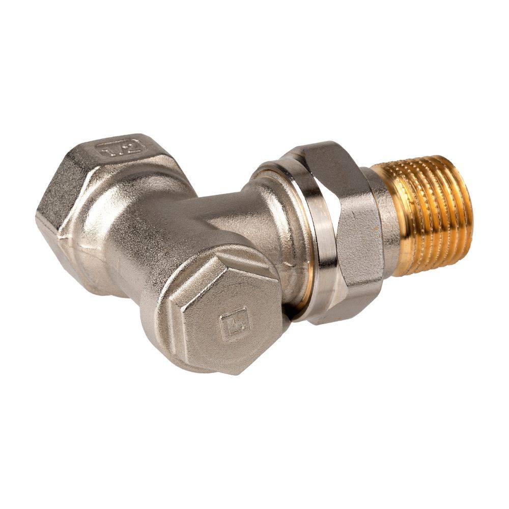 Resideo Rücklaufverschraubung Verafix-E, Messing vernickelt, Ausführung E, 3/8"