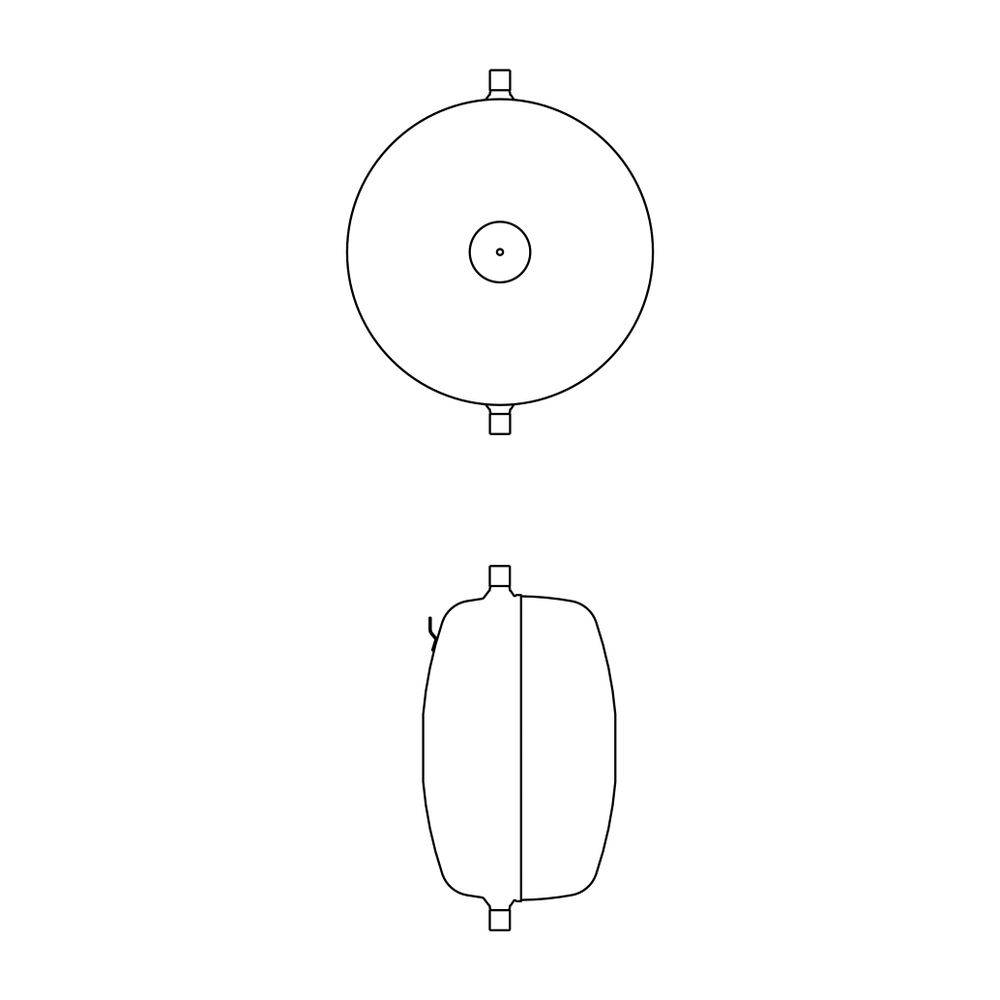IMI/PNEUMATEX Druckausdehnungsgef.PNEUMATEX ADF 12.10 aquapresso, 7112001,aus Stahl,Diskusform