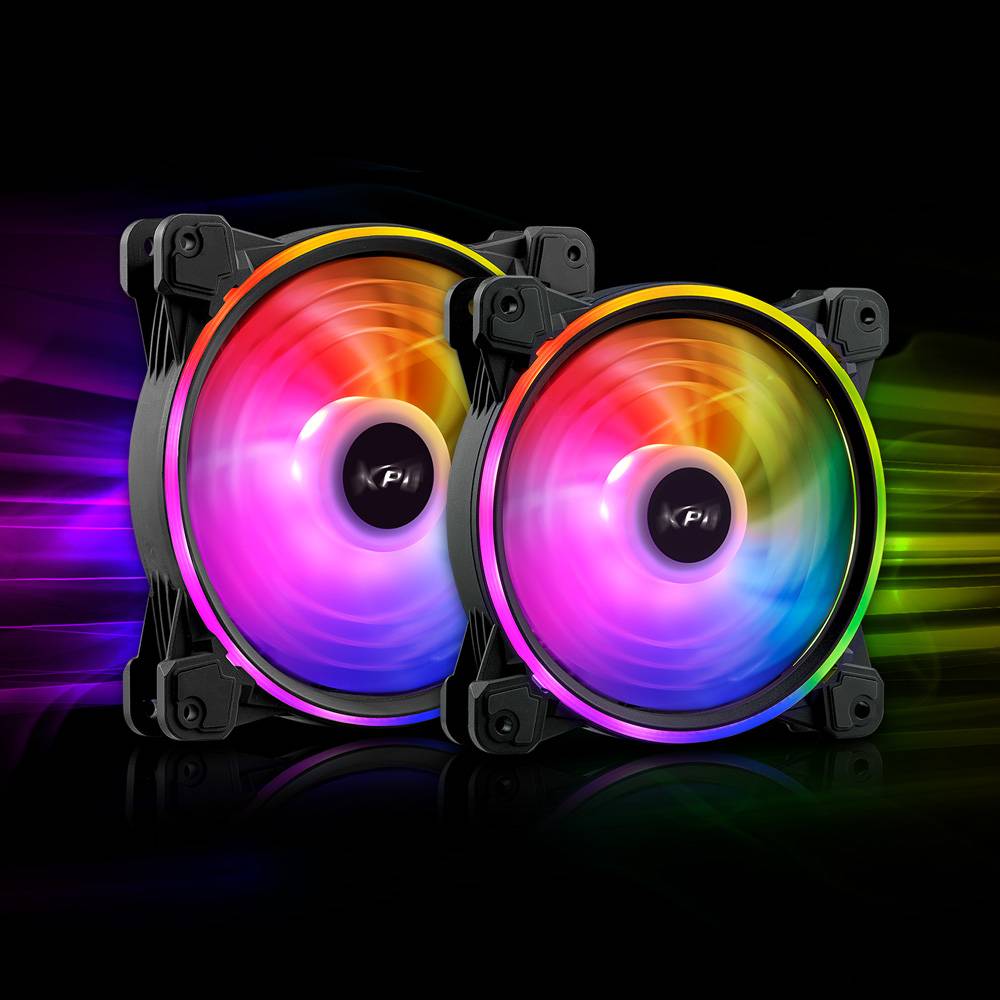 XPG Lüfter Hurricane 120 120mm ARGB PWM Fan schwarz retail - 600 rpm - 12 V61,5