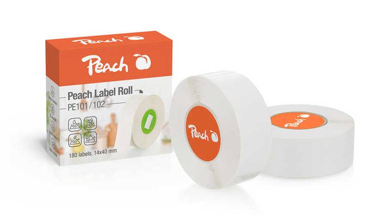 Peach Ersatzrollen für Label Printer PE-110 weiß