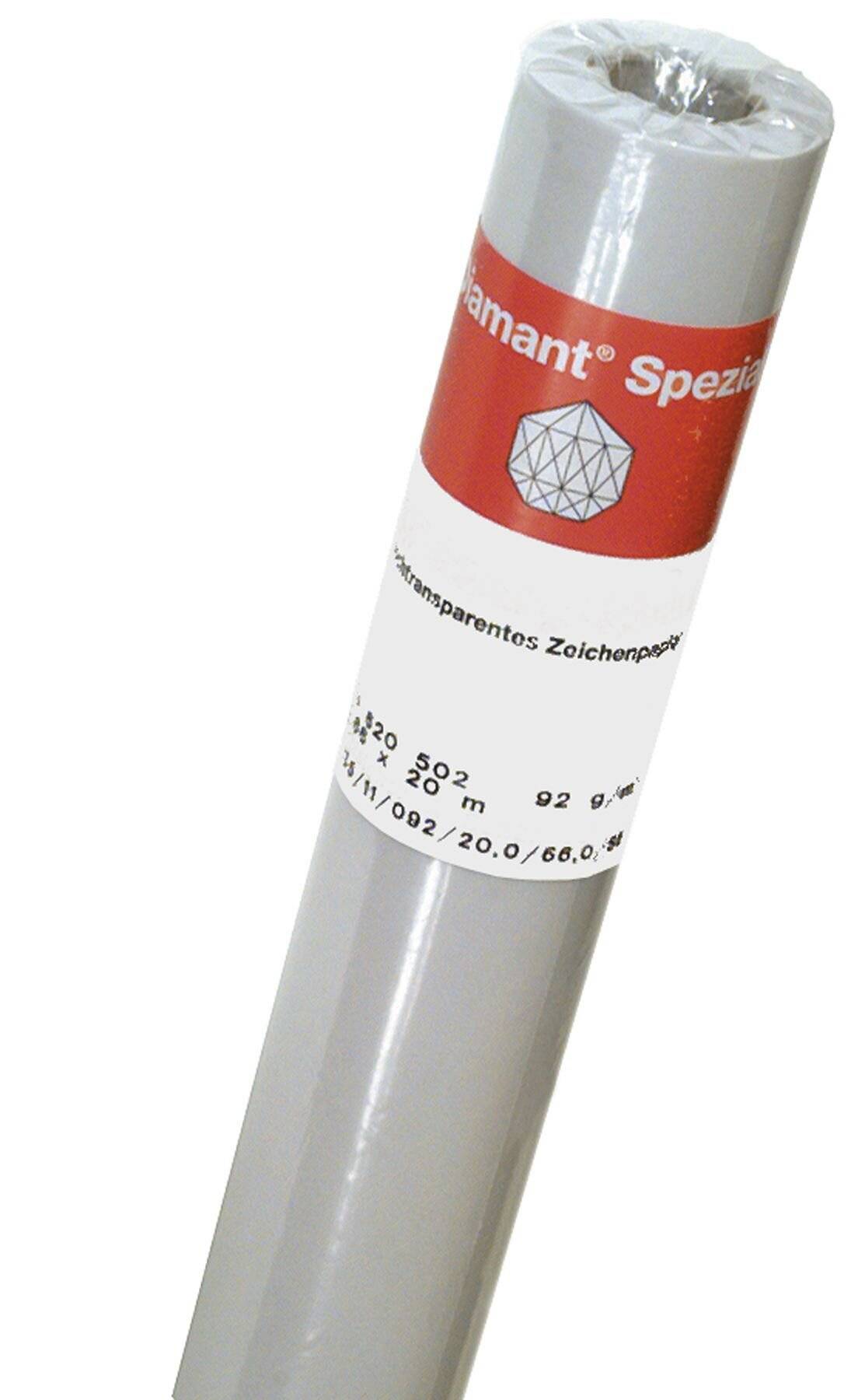 Transparentrolle 0,914 x 20 m 90/95 g/qm.