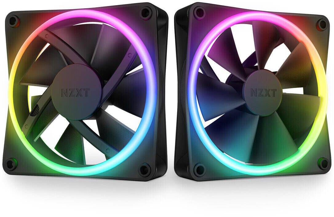 NZXT F140 RGB Duo Twin Pack 140mm RGB-Lüfter schwarz