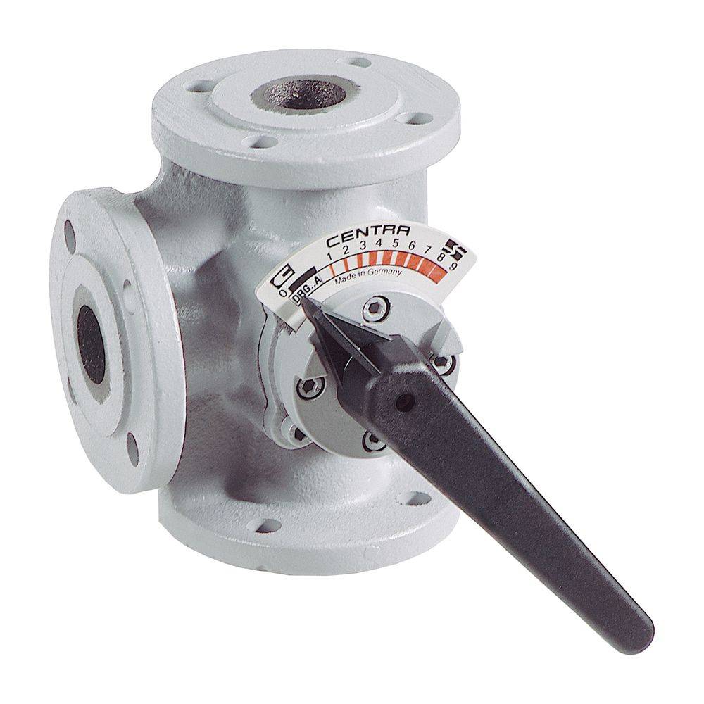 Resideo 3-Wege-Flanschenmischer DR GG 20, PN 6, gerade DN 50, Grau