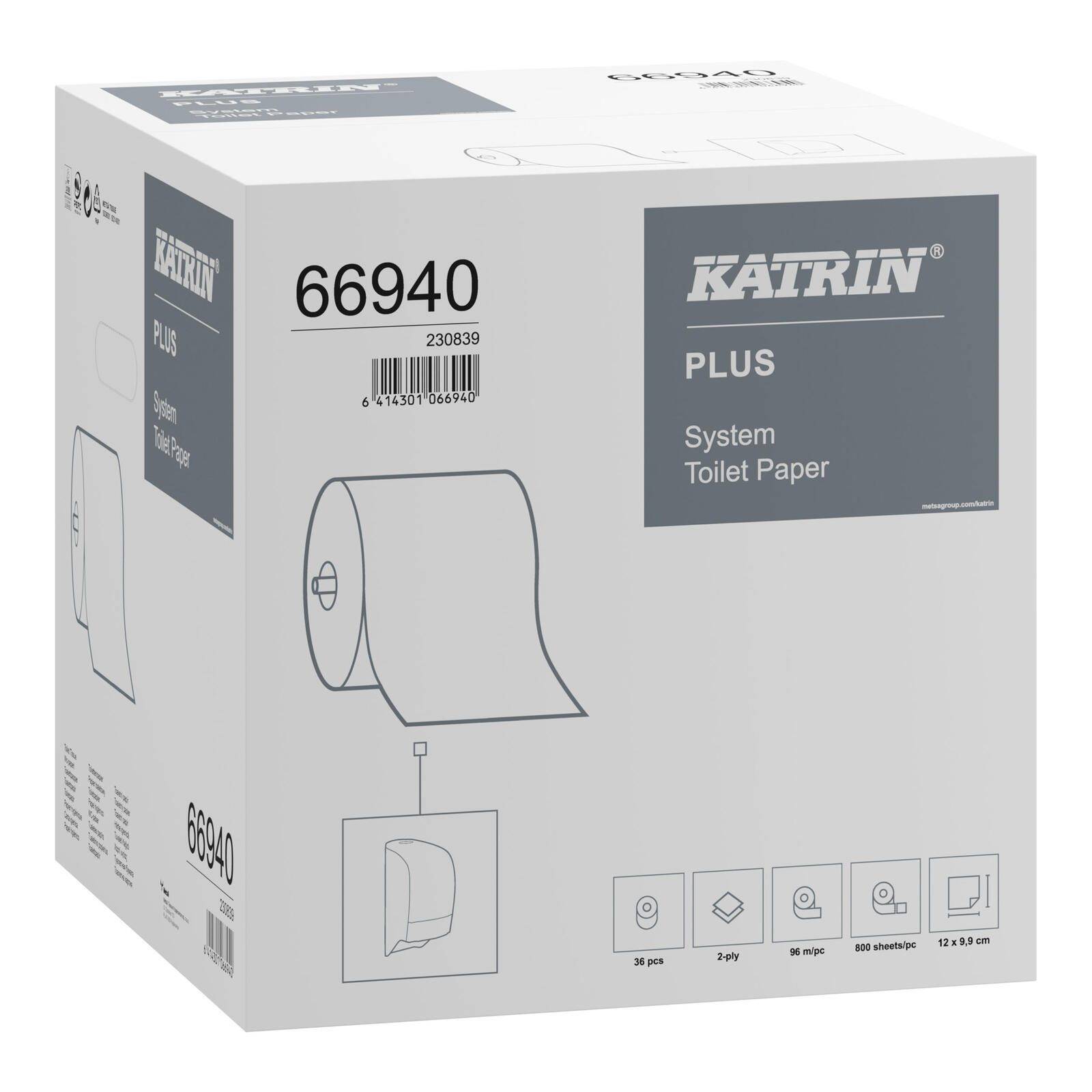 KATRIN Jumbo-Toilettenpapier 2-lagig 66940